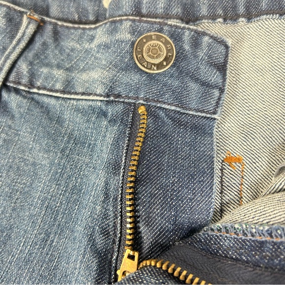 Earl Jeans Shorts Women's 29 Blue Denim Embroidered Pockets Stretch medium wash - Picture 4 of 13